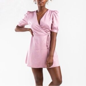 Francesca's Collections Blush Pink Mini Dress